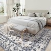 Area Rug, Thin Washable, Lightweight Vintage, Machine Washable, Stain Resistant, Anti-Slip, Living Room, Bedroom. - 4 of 4