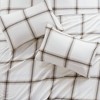 Sapphtopaz Bedding Set, Cotton Flannel Brushed on Both Sides Bedding Set 1 Fitted Sheet, 1 Flat Sheet, and Pillowcases, Machine Washable - 3 of 4