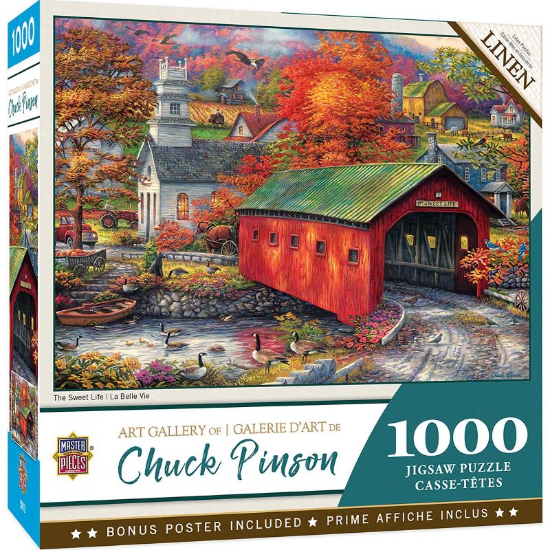 MasterPieces Inc Chuck Pinson The Sweet Life 1000 Piece Linen Jigsaw Puzzle, 2 of 7