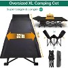 Docred Folding Camping Cot with Mattress & Carry Bag for Adults – Standard & Oversized XXL, Single & 2-Pack Outdoor Sleeping Bed Options - 2 of 4
