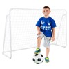 NAYSAYE Sports Nets and Rebounders PVC Tube Plastic Soccer Goal for Training and Entertainment, White - 2 of 4