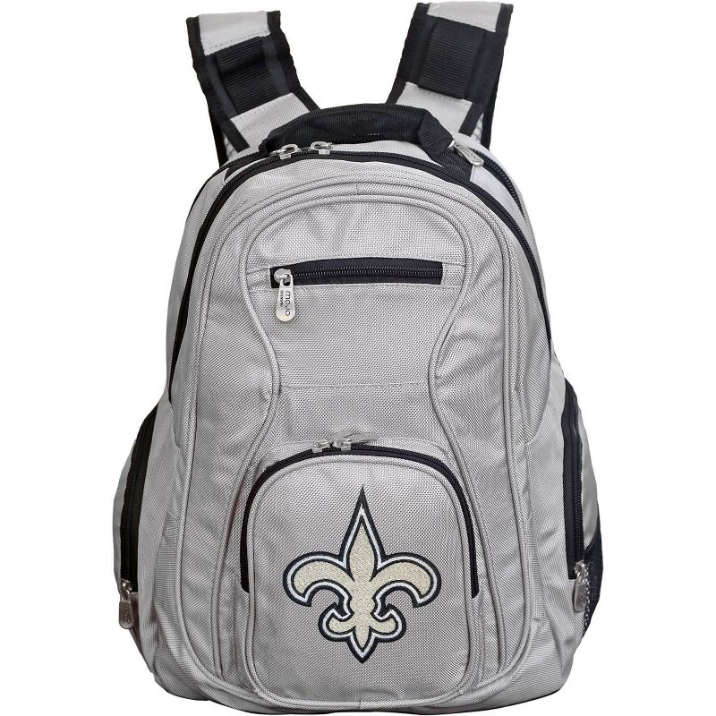 NFL New Orleans Saints Premium 19&#34; Laptop Backpack - Gray, 1 of 2