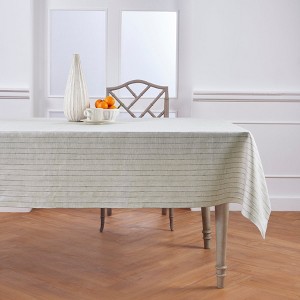 Solino Home Striped Linen Tablecloth | Pinstripe - 1 of 4