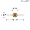 Possini Euro Design Possini Euro Ingrid 16 1/4" Wide Warm Brass 2-Light Bath Light - 4 of 4