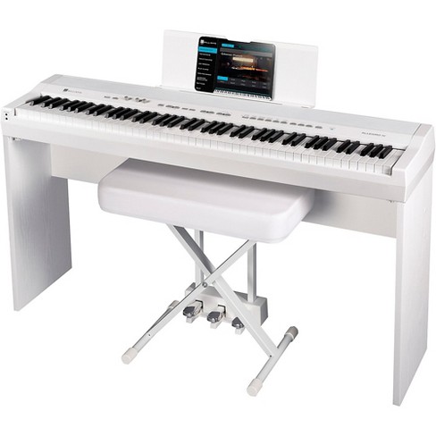  Yamaha P125 88-Key Weighted Digital Piano Home Bundle with  Furniture Stand and Bench : Musical Instruments