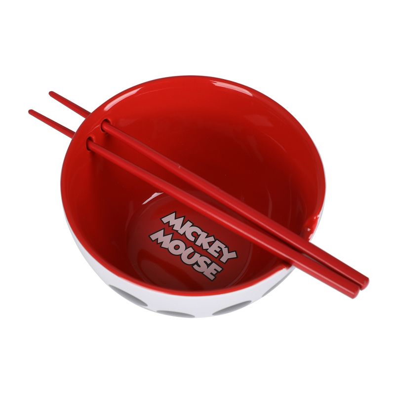Mickey Mouse On-The-Go Ceramic Ramen Bowl With Chopsticks, 4 of 7