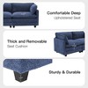 HYLEORY 76.8" Loveseat Sofa for Living Room, Modern 2 Seater Circle Velvet Sofa Couch for Bedroom Office - 4 of 4