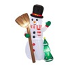 FONTOI Christmas Inflatable Snowman Holding Groom Funny Holiday Blow Up Decoration for Front Yard Garden Party Display, Multicolored, 6.3"*6.3"*9.84" - 3 of 4