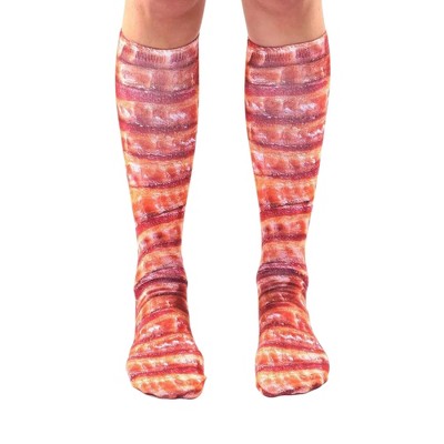 Living Royal Bacon Photo Print Knee High Socks