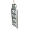 Tii Collections 16" Distressed Metal Rules of the Porch Hanging Wall Decor - image 3 of 4