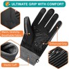 SUN CUBE Winter Gloves Men Women, Touch Screen Thermal Fingertips, Cold Wind Resistant Running Cycling Hiking Driving - 3 of 4