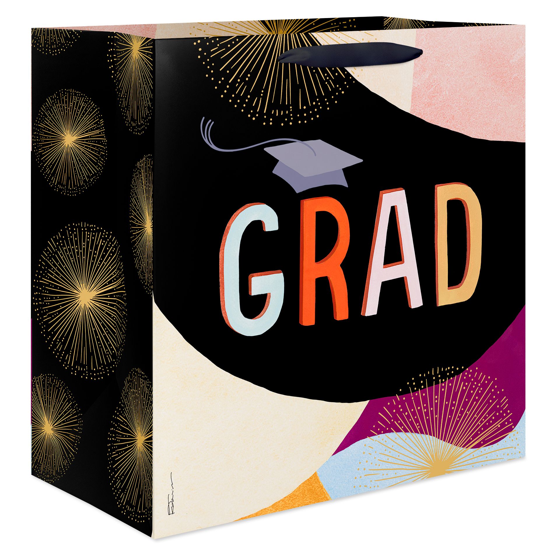 Jumbo Graduation Gift Bag, Grad 15"x15" Designed by Kathy Davis
