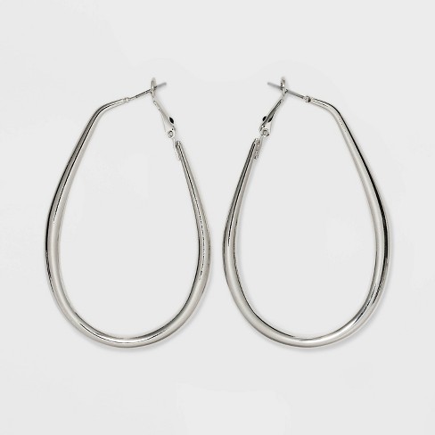 Silver hoop earrings on sale target