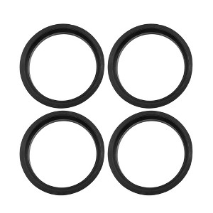 Unique Bargains Car Hub Centric Rings Wheel Bore Center Plastic 2.62" to 2.25" Black 4pcs - 1 of 4