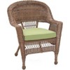 HomeStock Honey Coastal Craftsman Chair Set of 2 with Cushions - 2 of 4