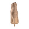 Journee Collection Womens Brecklin Back Heel Zip Open Toe Stiletto Booties Beige 9.5 - 3 of 4