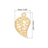 Unique Bargains Jewelry Making Bracelet Metal Elegant Leaf Pendants 100 Pcs - 2 of 4