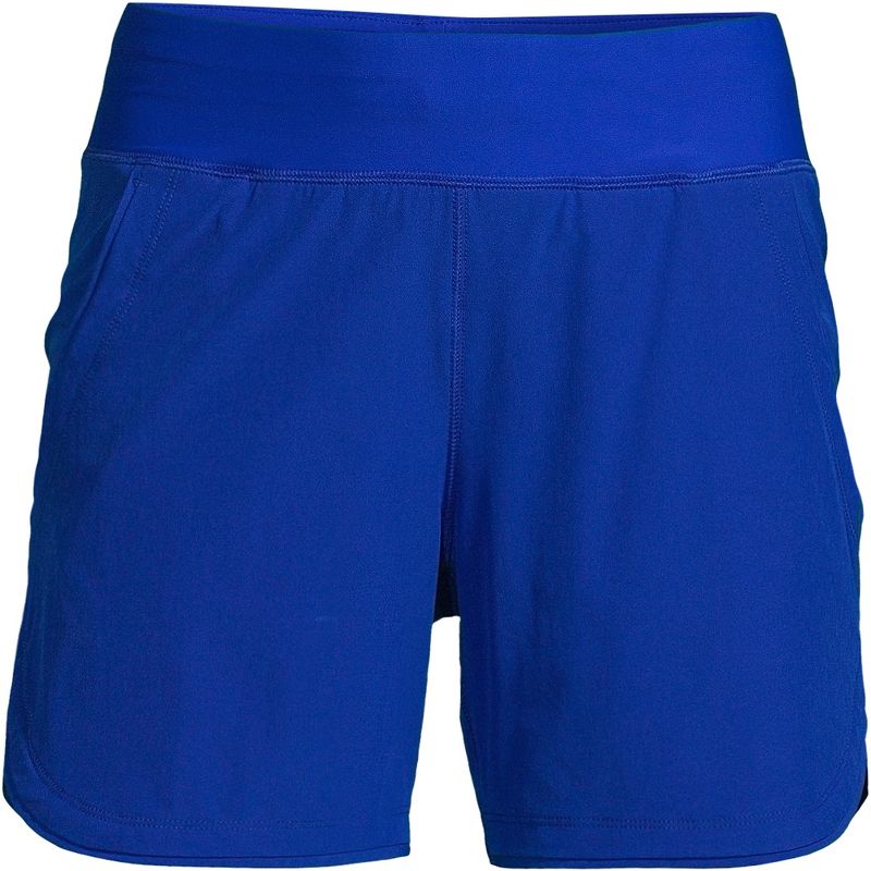 Lands' End Women's 5" Quick Dry Board Shorts Swim Cover-up Shorts, 3 of 7