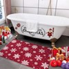 Christmas Area Rug Washable Rug for Living Room Non-Slip Soft Bedroom Rugs Snowflake Pattern Floor Cover Low Pile No-Shedding Indoor Carpet - 4 of 4