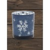 Frosted Glass Snowflake Votive Candle Holders Set – 3 Piece by Melrose - 2 of 3