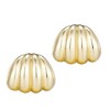 Adornia 14k Gold Plated Fluted Wrap Around Huggie Earrings - 4 of 4