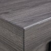 GlasFlength Coffee Tables Modern Rustic Design Wood Grain Top Sturdy Metal Frame For Living Dining Spaces, Gray, 47.2"*23.6"*17.3" - 3 of 4