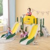 VYNXARIA 7-in-1 Yellow Spaceship Play Set for Kids: Double Slide, Tunnel, Ring Toss, Hoop, Climbing Area - 2 of 4