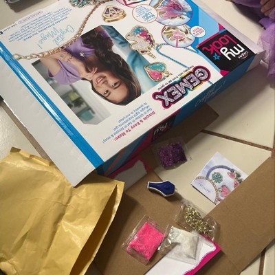 Cra-Z-Art Shimmer 'n Sparkle: Gemex Gel Creations Studio DIY Jewelry Kit,  Kids Ages 8+ 