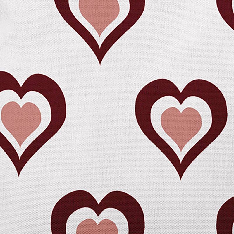 16&#34;x16&#34; Valentine&#39;s Day Burning Love Square Throw Pillow Burgundy - e by design, 3 of 7