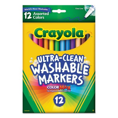 Crayola Washable Markers Fine Point Classic Colors 12/Set 587813
