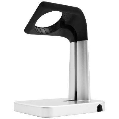 Macally Apple Watch Stand - Silver/Black