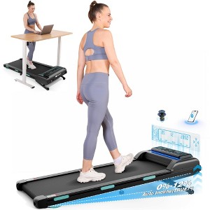 NAYSAYE Walking Pad Treadmill with Adjustable Incline, 450 lbs Capacity, Under Desk Portable Compact Treadmill for Home Office, Black, 52"*22.5"*7.87" - 1 of 4