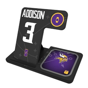 NFL Minnesota Vikings Players Game Tactic 15-Watt 3 in 1 Charging Station - 1 of 4