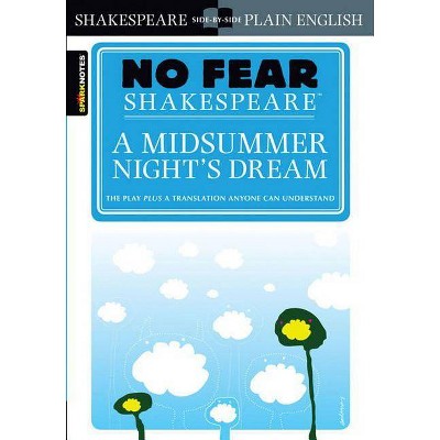 A Midsummer Night's Dream (No Fear Shakespeare), 7 - (Sparknotes No Fear Shakespeare) by  Sparknotes & Sparknotes (Paperback)