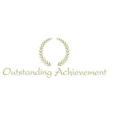 Hammond And Stephens Outstanding Achievement Embossed Award, 11 x 8-1/2 inches, Gold Foil, pk of 25