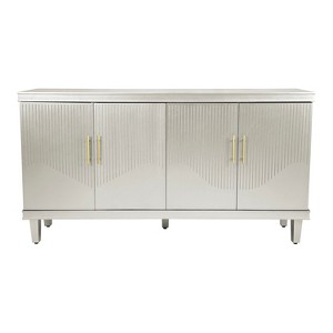 TIRAMISUBEST 59.84" Large 4-Door Storage Cabinet, Versatile for Living Room, Kitchen, Bedroom, and Hallway with Adjustable Shelves - 1 of 4