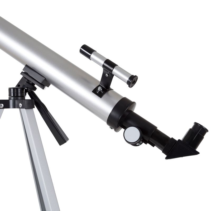 Toy Time 60mm Mirror Refractor Beginner Astronomy Aluminum Telescope With Tripod, 3 of 7
