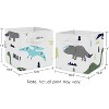 Sweet Jojo Designs Boy Set of 2 Kids' Decorative Fabric Storage Bins Mod Dinosaur Blue And Green - 3 of 4