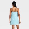 Women's Sequin Mini Shift Dress - A New Day™ Light Blue - 2 of 3