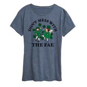 Women's - Instant Message - Don't Mess With The Fae Short Sleeve Graphic T-Shirt - 1 of 4