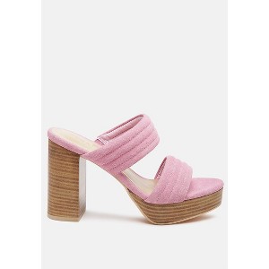 Mille Feux Suede Slip On Block Heeled Sandal - 1 of 4