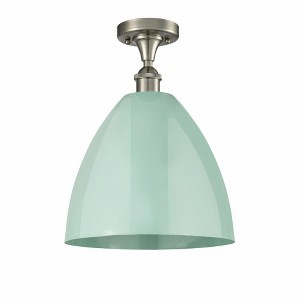 Plymouth Dome - 1 Light Semi-Flush Mount In Industrial Style-14.75 Inches Tall and 12 Inches Wide - 1 of 1