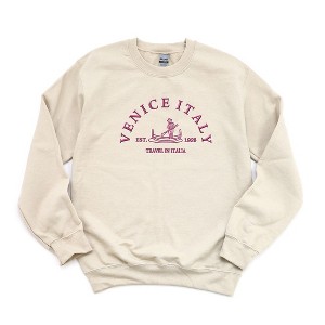 Simply Sage Market Women's Graphic Sweatshirt Embroidered Venice Italy - 1 of 3