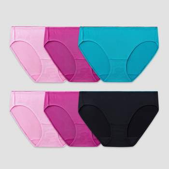 Fruit Of The Loom Women's 6pk Microfiber Bikini Underwear - Colors May Vary  7 : Target