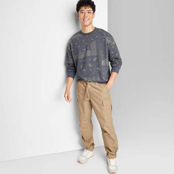 Men's Fleece Graphic Crewneck Pullover Sweatshirt - Original Use™