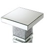 Passion Furniture Decor 21 in. H Silver Pedestal - 4 of 4