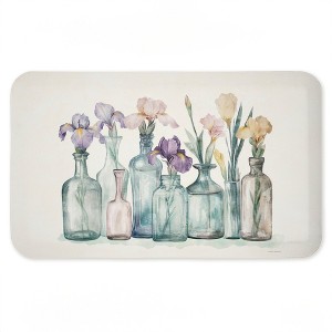Stupell Industries Pastel Toned Iris Vases Printed Anti-Fatigue Floor Mat, design by Svetlana Aleynikova, 30"x18" - 1 of 4