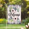 Evergreen Beautiful Floral Welcome Burlap Garden Flag 12 x 18 Inches Indoor Outdoor Decor - 2 of 4