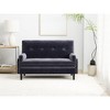 SKRAN Futon Sofa Bed, Loveseat Couch Sofa, Convertible Sleeper with Adjustable Backrest and Upholstered 2-Seat for Small Space, Living Room - 2 of 4