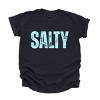 Simply Sage Market Salty Block Distressed Garment Dyed Tee - 2 of 4